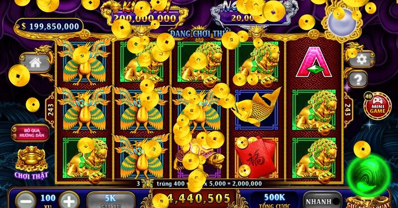 Trúng thưởng khi nhận từ 3 biểu tượng giống nhau