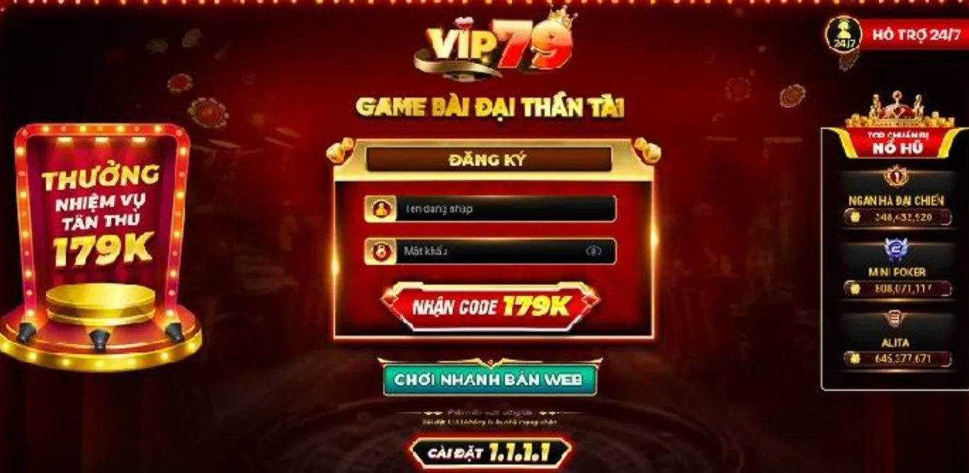 Vip79 2025 | Tải Game Bài Đại Thần Tài iOS/Android +179K